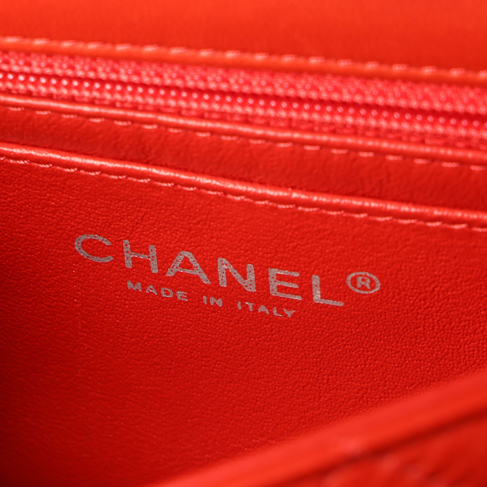 Preowned CHANEL Mini Single Flap Double Chain Matelasse Lambskin SHW Red Bag | Luxe Again Maison