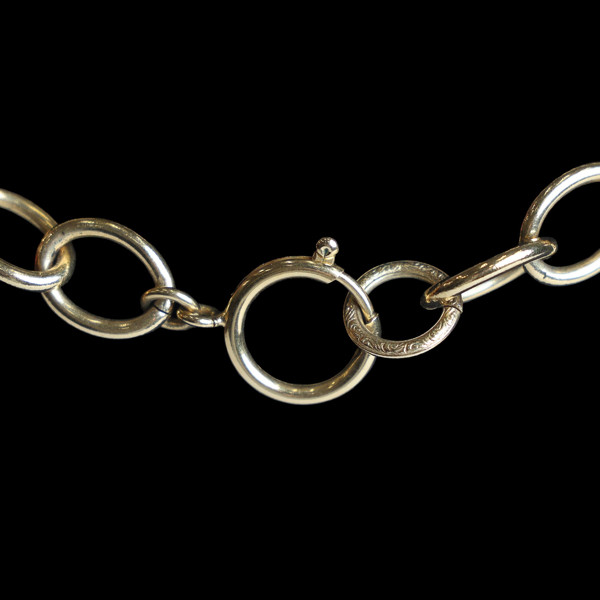 Preowned CHANEL Vintage Gold-Plated COCO Mark 94P Jumbo Necklace | Luxe Again Maison