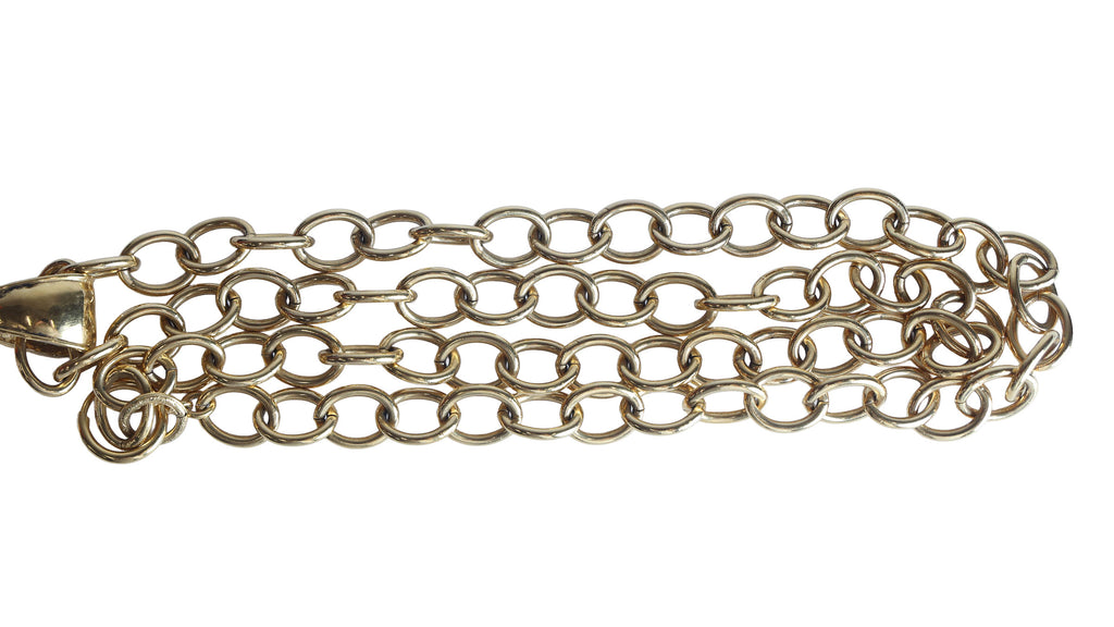 Preowned CHANEL Vintage Gold-Plated COCO Mark 94P Jumbo Necklace | Luxe Again Maison