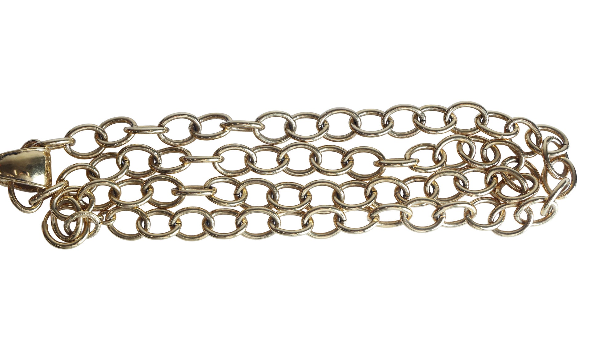 Preowned CHANEL Vintage Gold-Plated COCO Mark 94P Jumbo Necklace | Luxe Again Maison