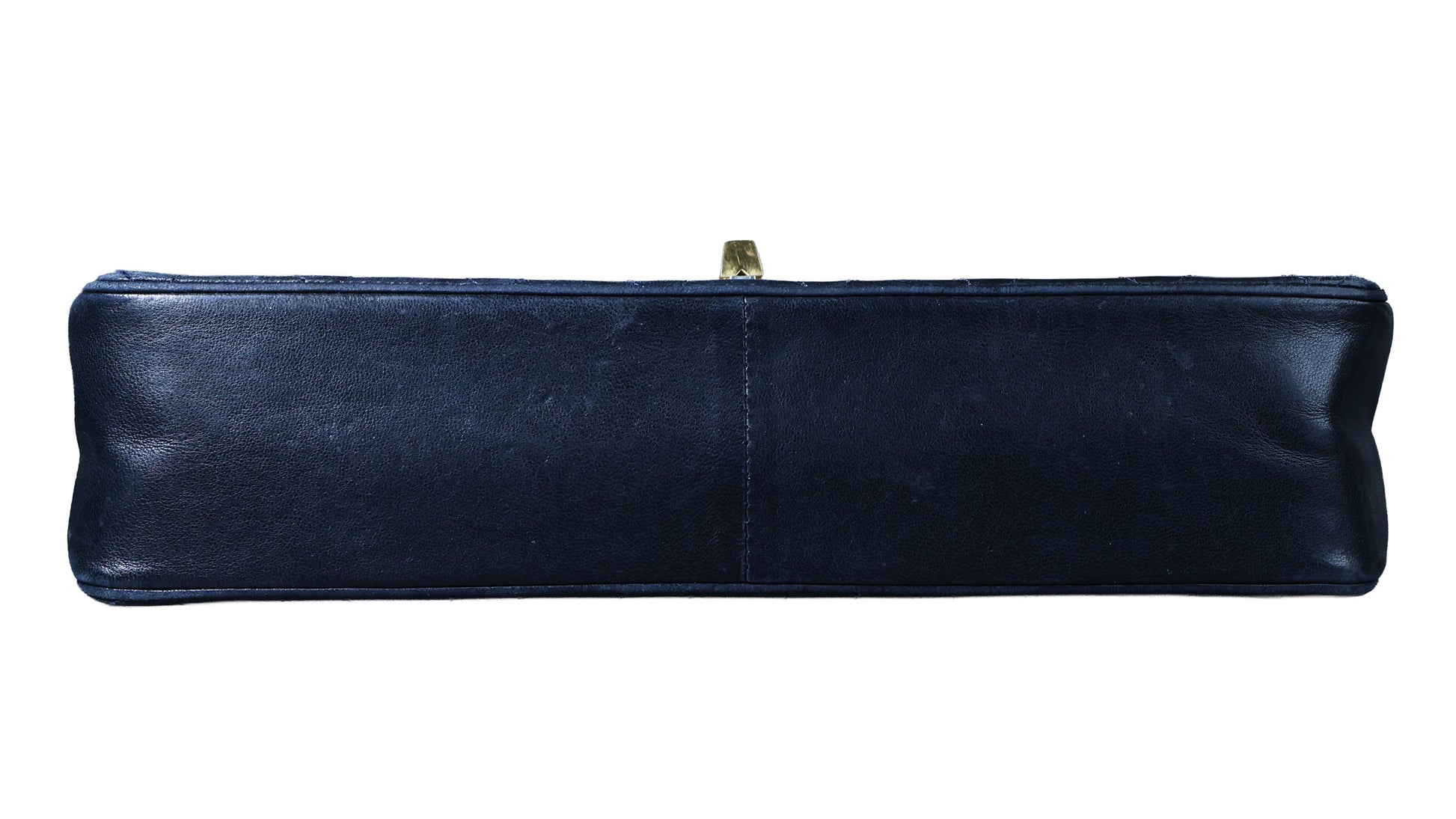 Preowned CHANEL Vintage Classic Double Flap Medium Gold Bijoux Chain Lambskin Black | Luxe Again Maison