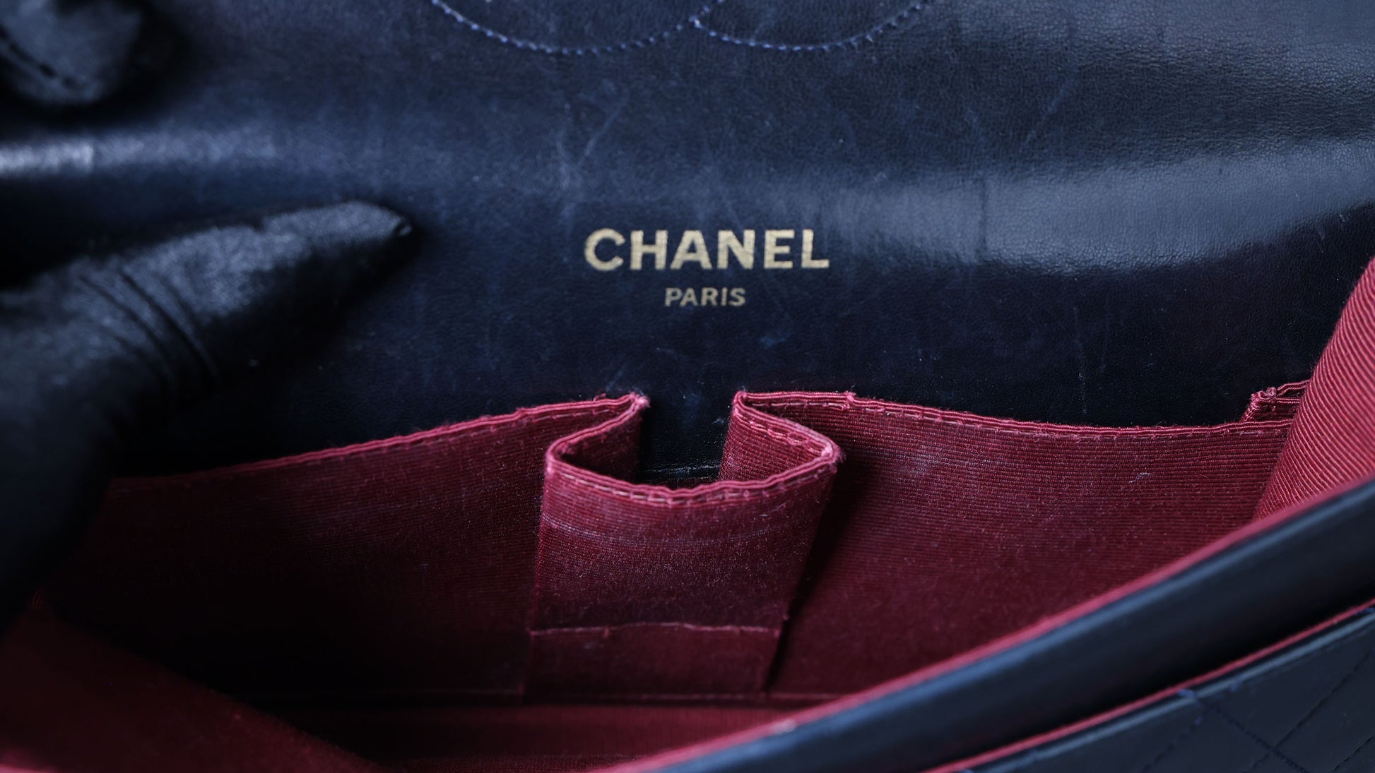 Preowned CHANEL Vintage Classic Double Flap Medium Gold Bijoux Chain Lambskin Black | Luxe Again Maison