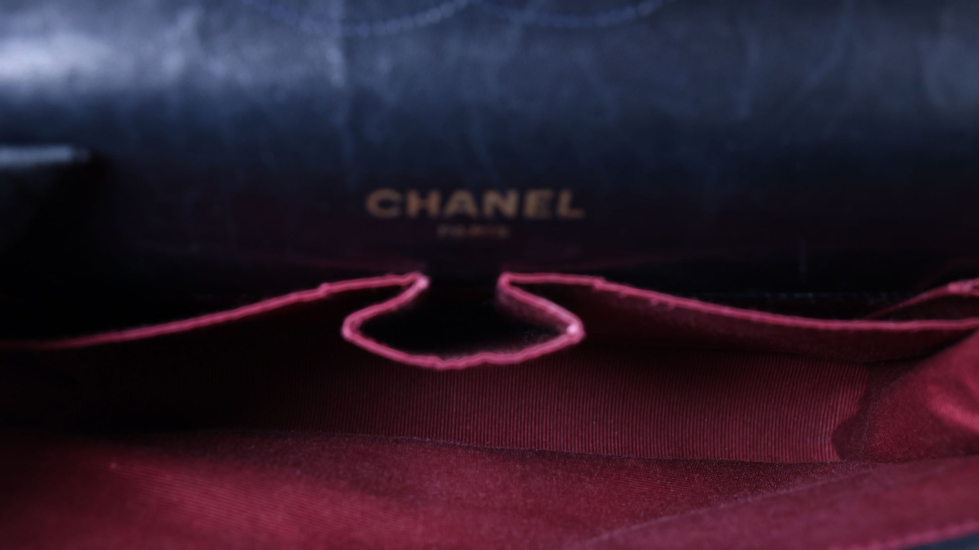Preowned CHANEL Vintage Classic Double Flap Medium Gold Bijoux Chain Lambskin Black | Luxe Again Maison