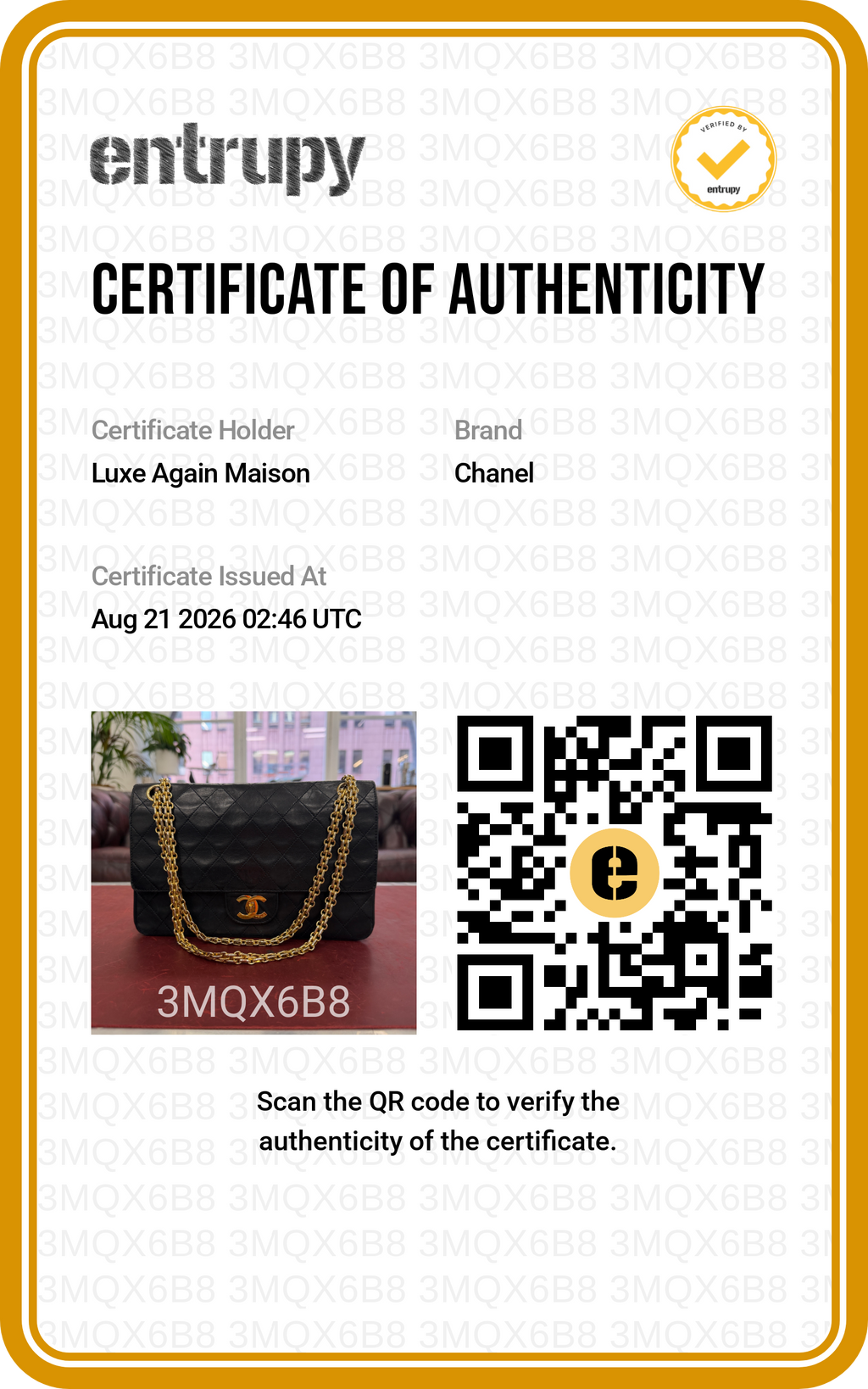 Preowned CHANEL Vintage Classic Double Flap Medium Gold Bijoux Chain Lambskin Black | Luxe Again Maison