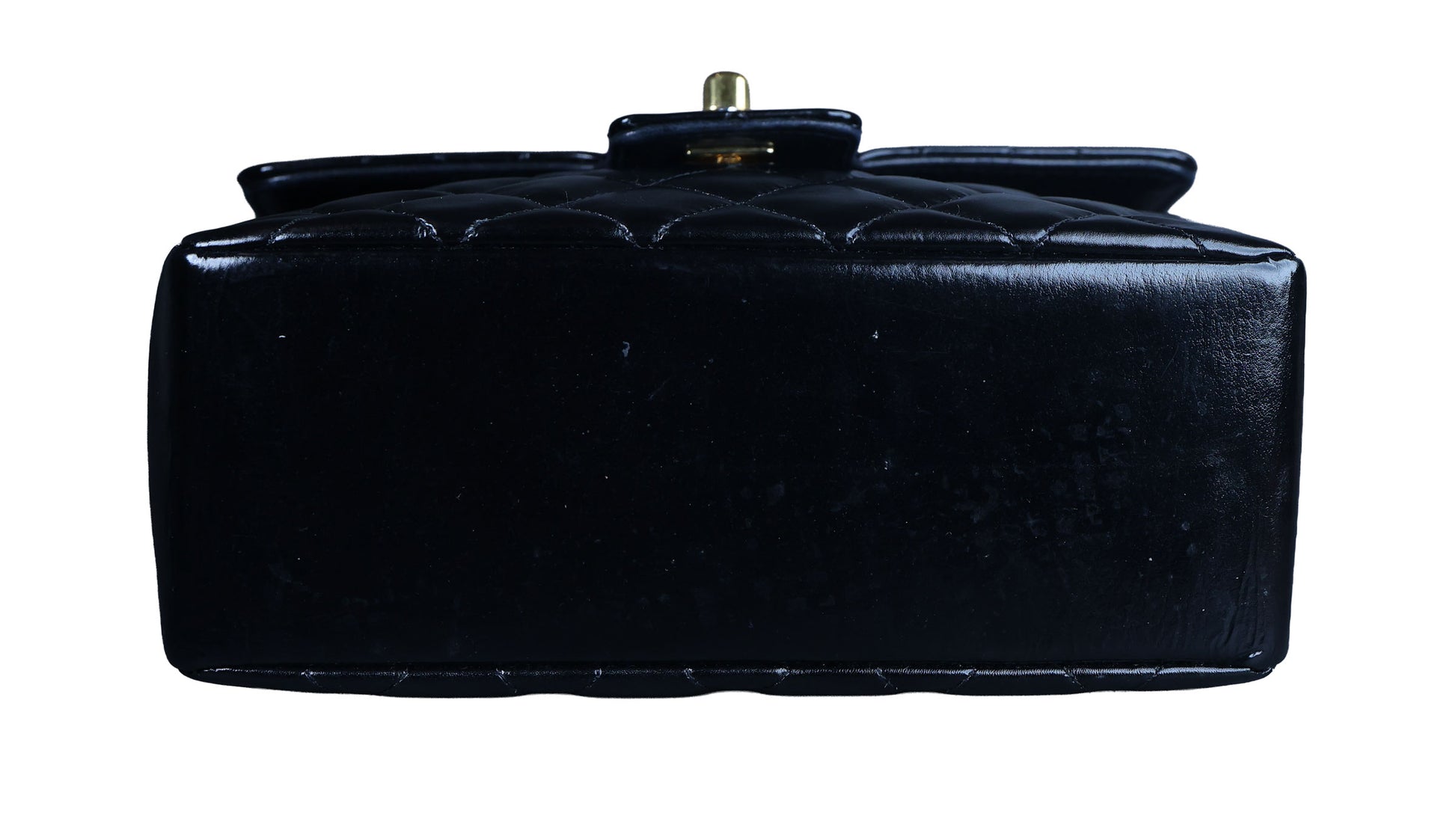 Preowned CHANEL Vintage Kelly Top Handle Matelasse Leather GHW Black | Luxe Again Maison