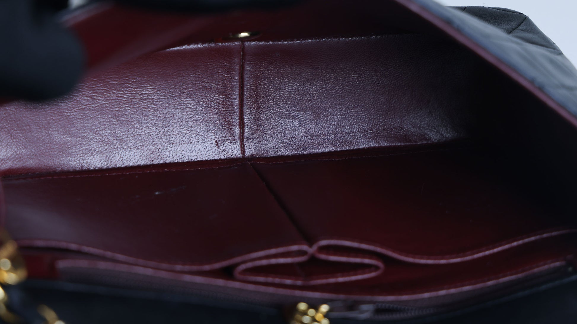 Preowned CHANEL Vintage Matelasse Lambskin 23 Full Flap Black 1XXXX9 | Luxe Again Maison