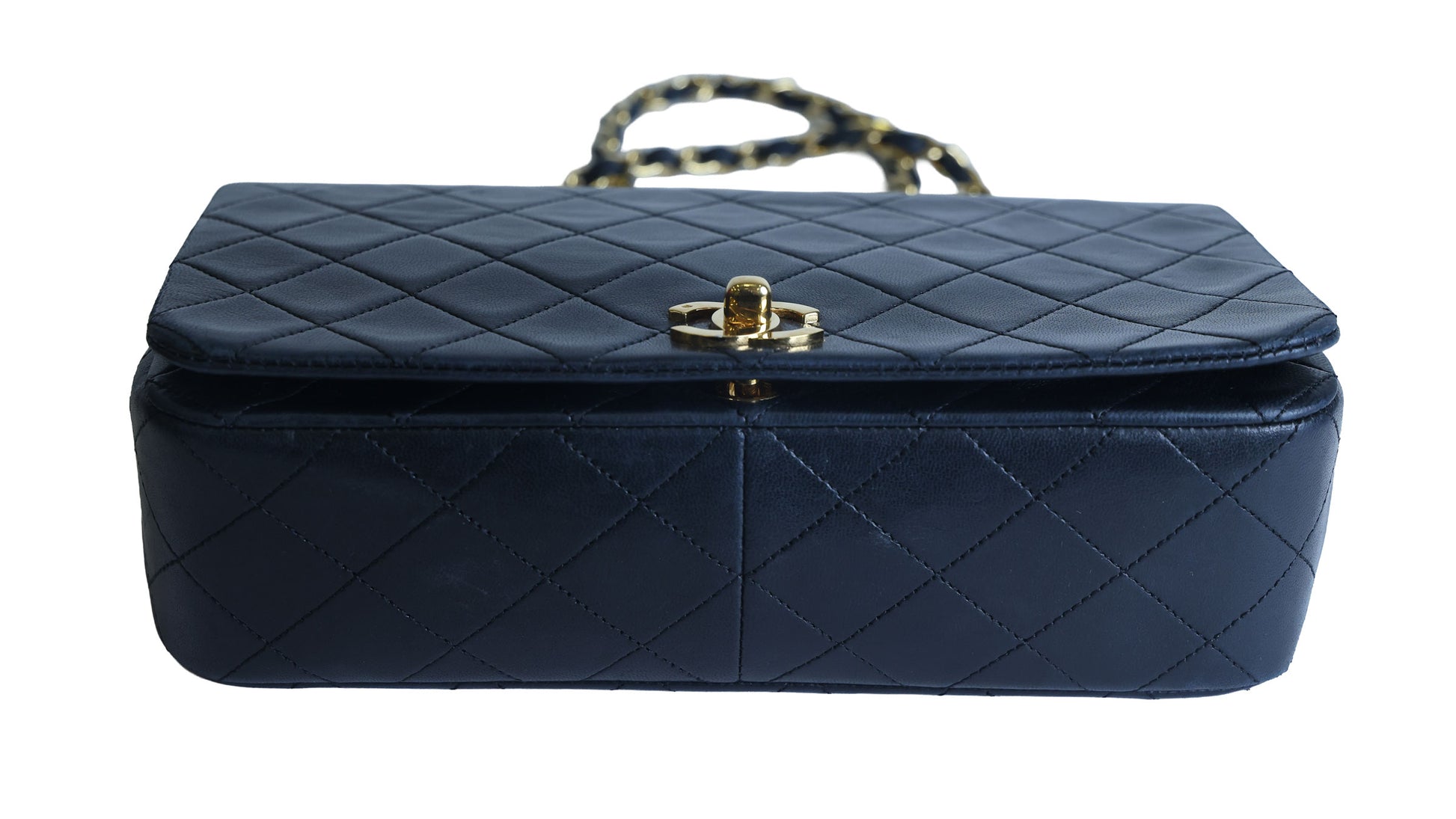 Preowned CHANEL Vintage Matelasse Lambskin 23 Full Flap Black 1XXXX9 | Luxe Again Maison