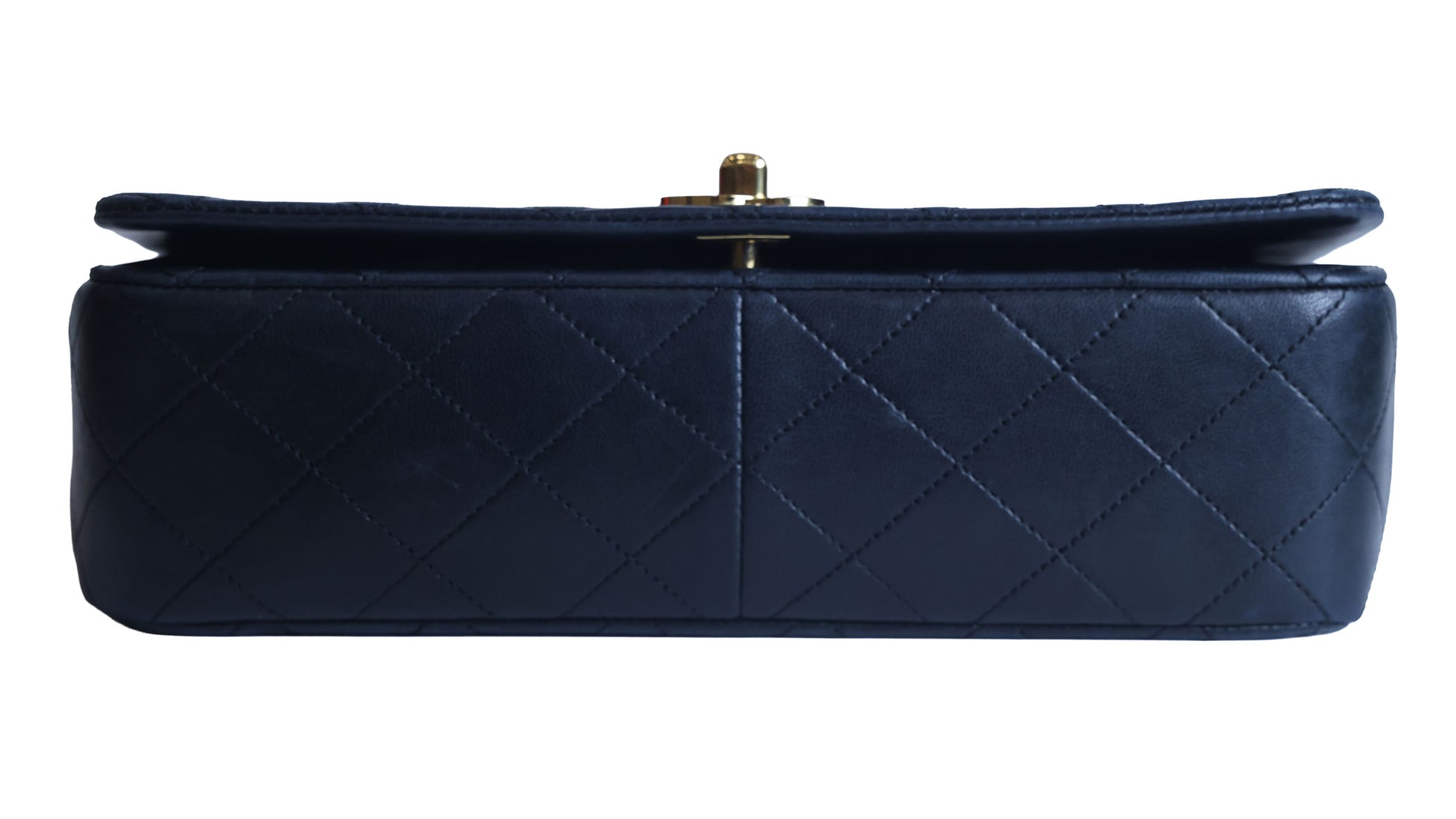Preowned CHANEL Vintage Matelasse Lambskin 23 Full Flap Black 1XXXX9 | Luxe Again Maison