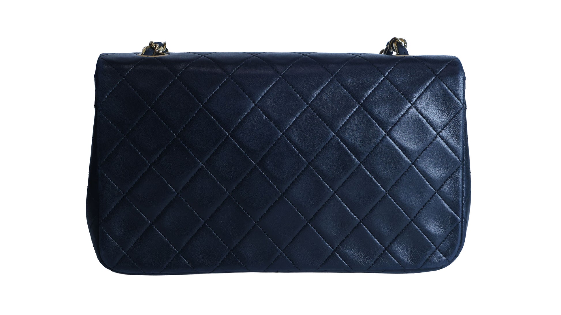 Preowned CHANEL Vintage Matelasse Lambskin 23 Full Flap Black 1XXXX9 | Luxe Again Maison