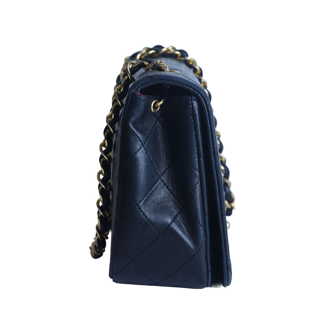 Preowned CHANEL Vintage Matelasse Lambskin 23 Full Flap Black 1XXXX9 | Luxe Again Maison