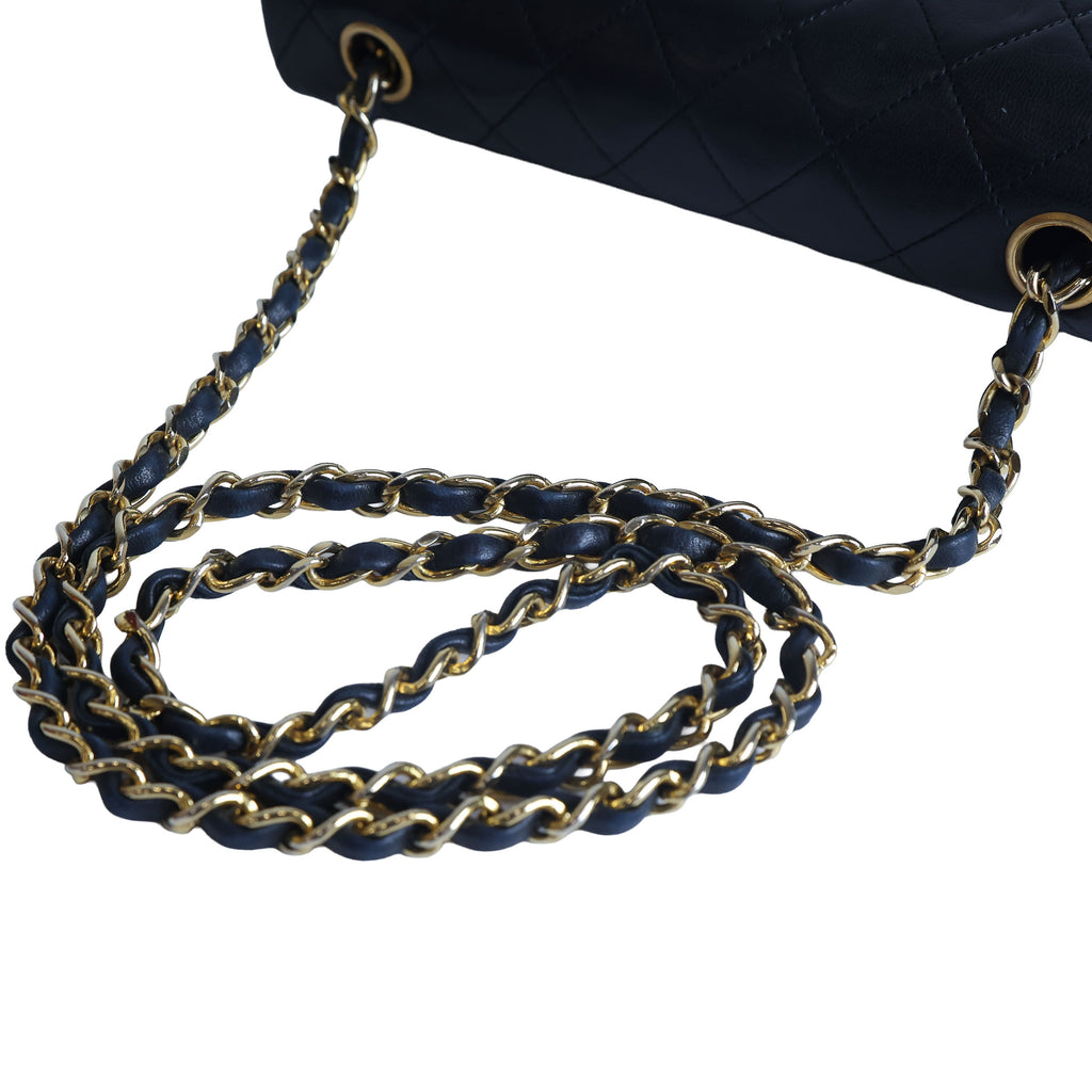 Preowned CHANEL Vintage Matelasse Lambskin 23 Full Flap Black 1XXXX9 | Luxe Again Maison