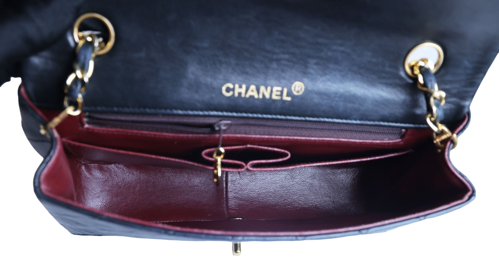 Preowned CHANEL Vintage Matelasse Lambskin 23 Full Flap Black 1XXXX9 | Luxe Again Maison