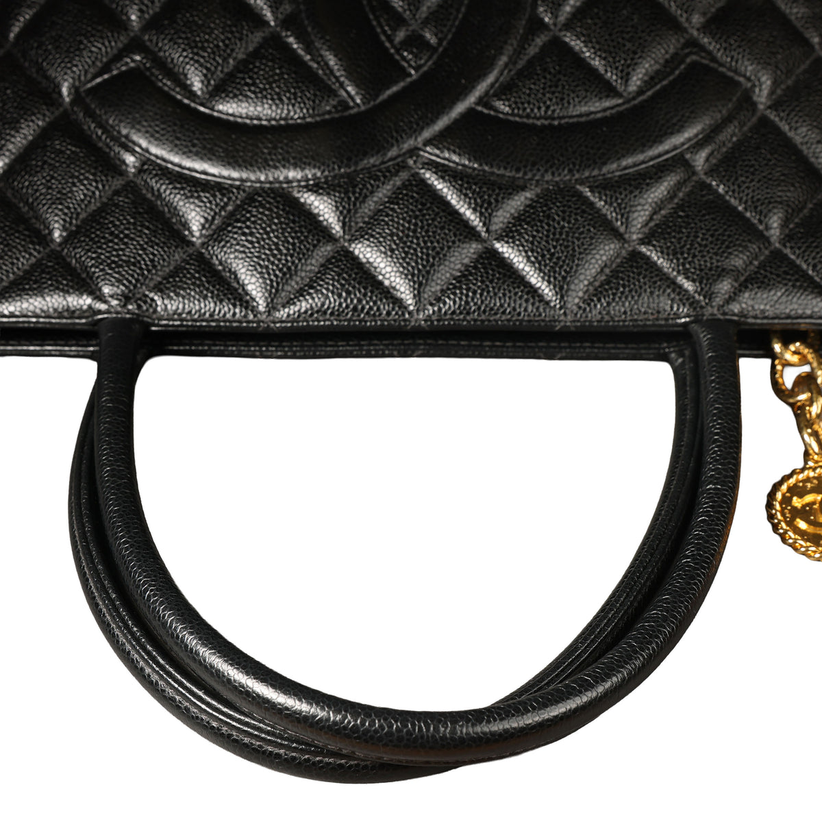 Preowned CHANEL Vintage Re-Release Caviar Skin Tote Black GHW 540XXXX | Luxe Again Maison