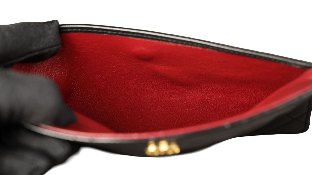 Preowned CHANEL Vintage Single Flap Matelasse Black Lambskin GHW 14XXX73 | Luxe Again Maison