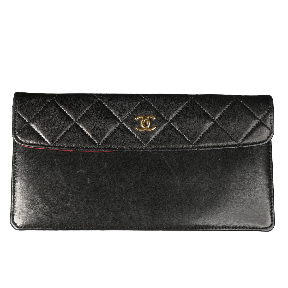 Preowned CHANEL Vintage Single Flap Matelasse Black Lambskin GHW 14XXX73 | Luxe Again Maison