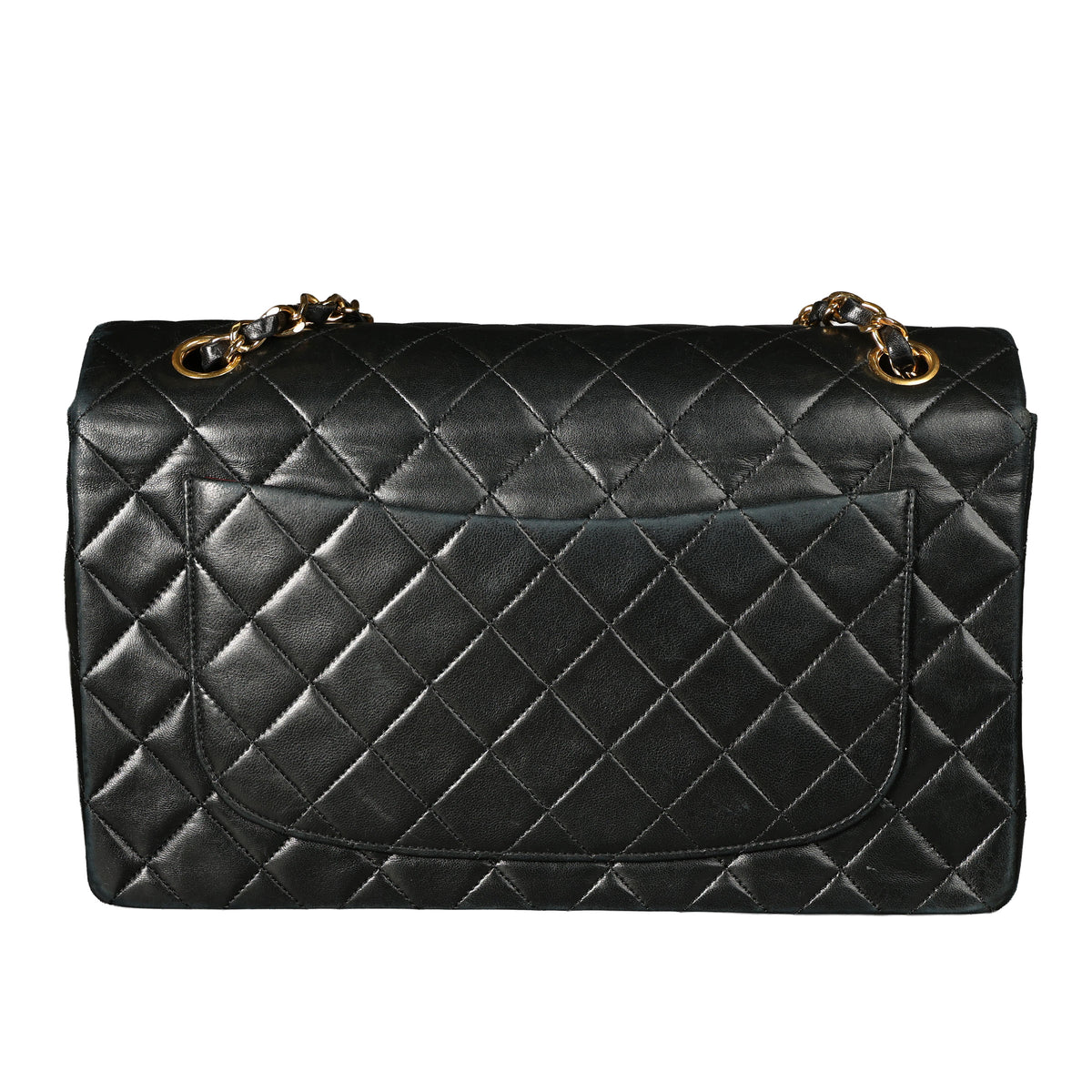 Preowned CHANEL Vintage Single Flap Matelasse Black Lambskin GHW 14XXX73 | Luxe Again Maison