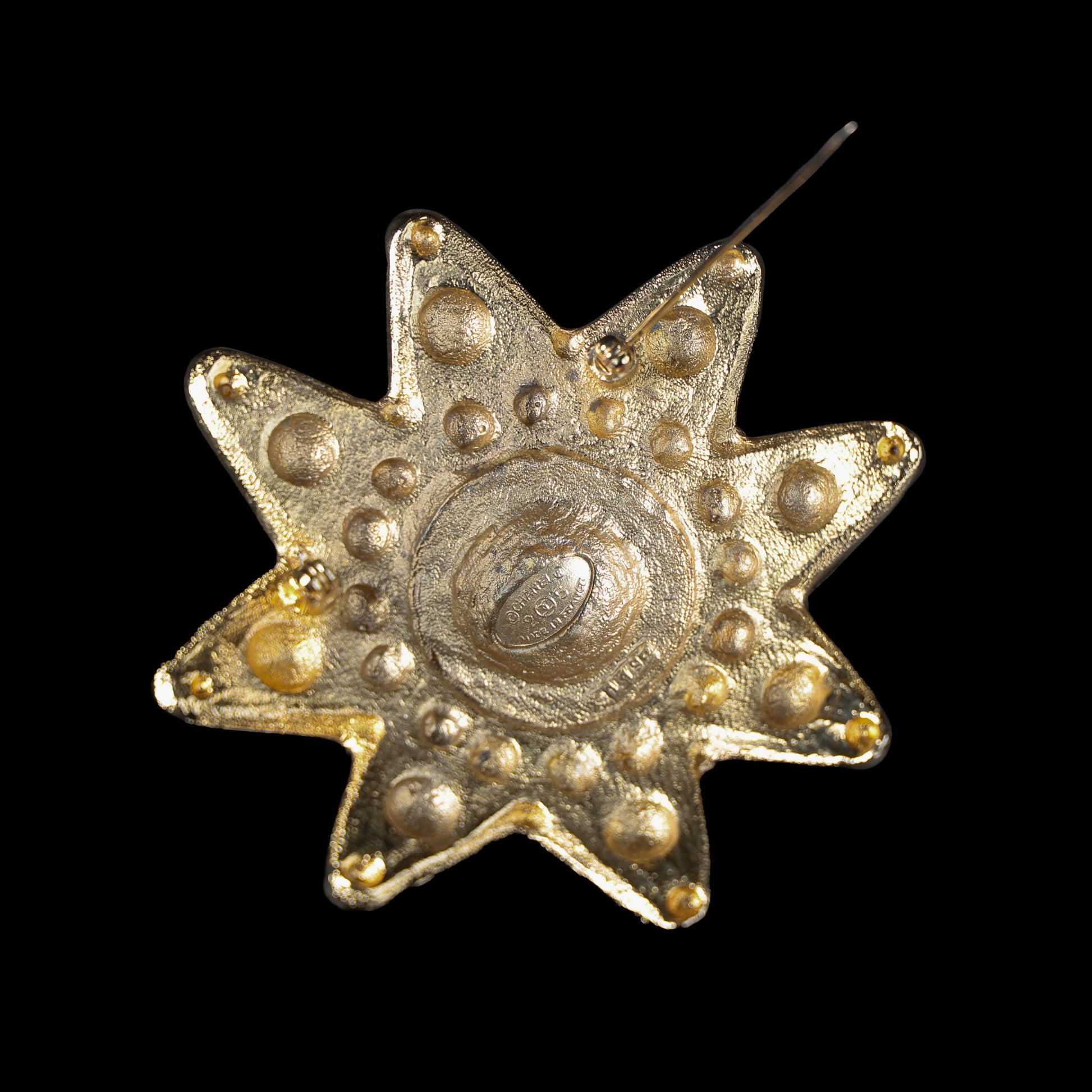 Preowned CHANEL Vintage Coco Mark Star 25 Brooch GP Gold | Luxe Again Maison