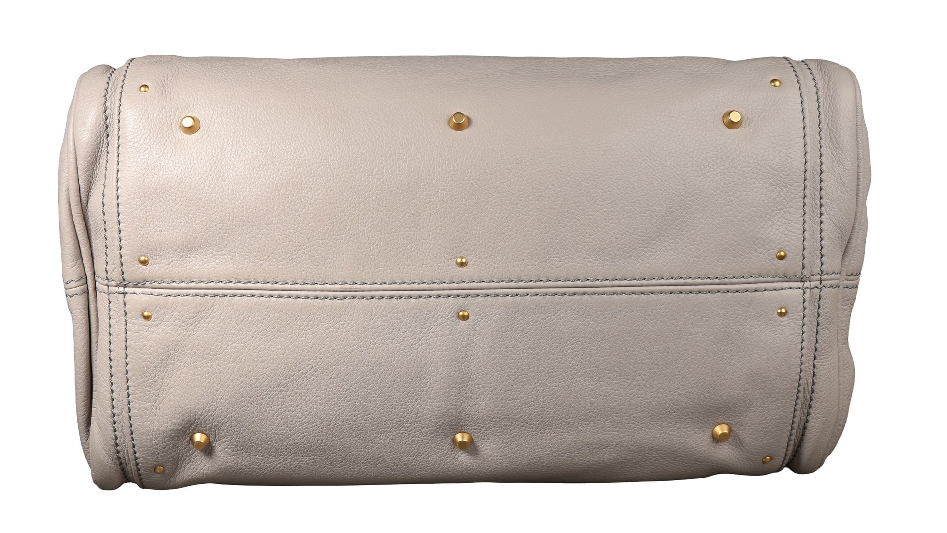 Preowned CHLOE Paddington Classic Leather Gray Satchel | Luxe Again Maison