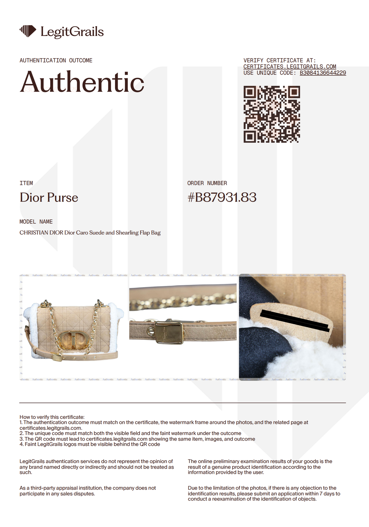 Preowned CHRISTIAN DIOR Dior Caro Suede and Shearling Flap Bag | Luxe Again Maison