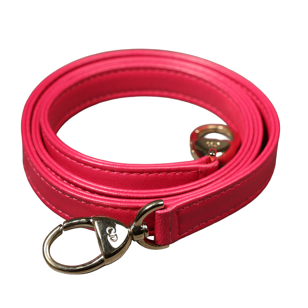 Preowned CHRISTIAN DIOR Lady Dior Cannage Leather Medium GHW Pink  16-XX-XX15 | Luxe Again Maison