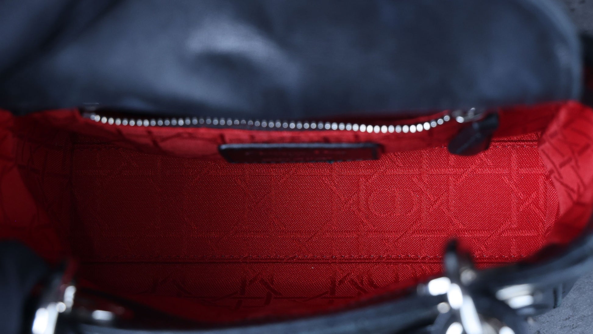 Preowned CHRISTIAN DIOR Lady Dior Mini Leather Black SHW Bag | Luxe Again Maison