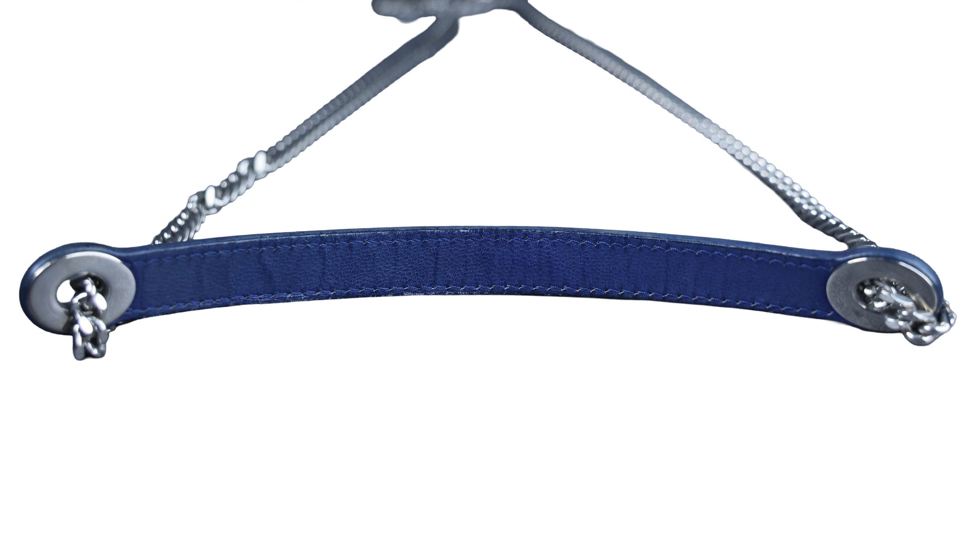 Preowned CHRISTIAN DIOR Lady Dior Mini Leather Blue SHW Bag | Luxe Again Maison