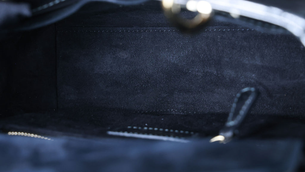 Preowned CHRISTIAN DIOR Lady Dior Small Leather Silver GHW Bag | Luxe Again Maison