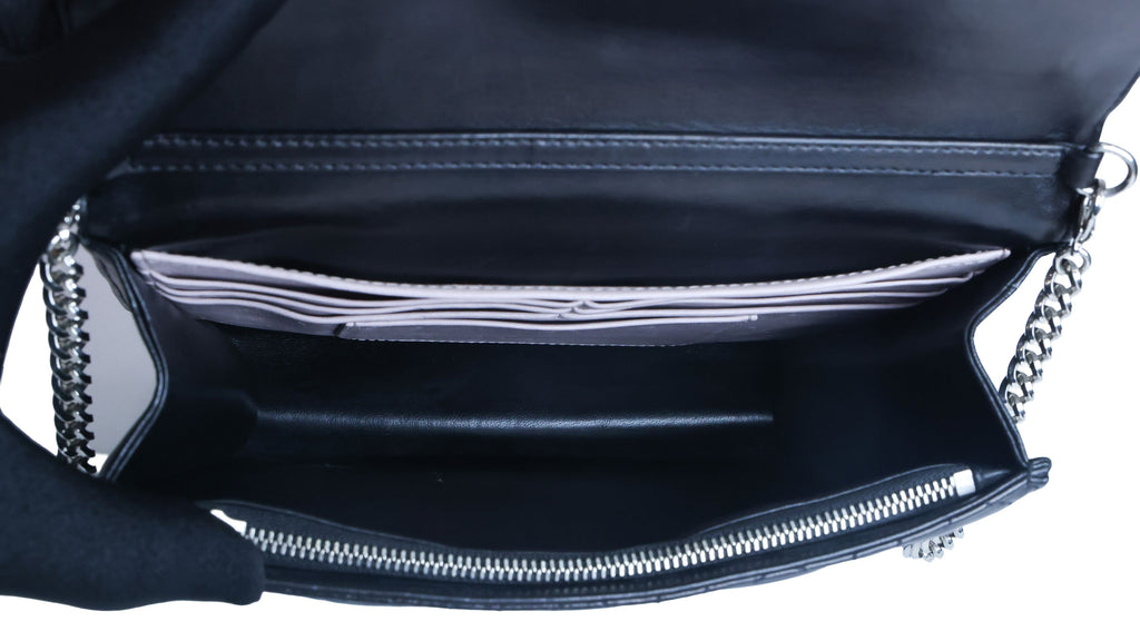 Preowned Christian Dior Miss Dior Cannage Leather Chain Shoulder Bag Black | Luxe Again Maison