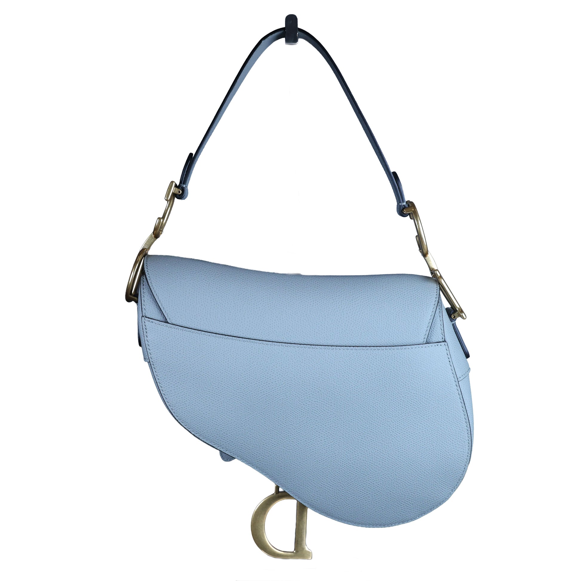 Preowned CHRISTIAN DIOR Saddle Bag Medium Leather Green | Luxe Again Maison