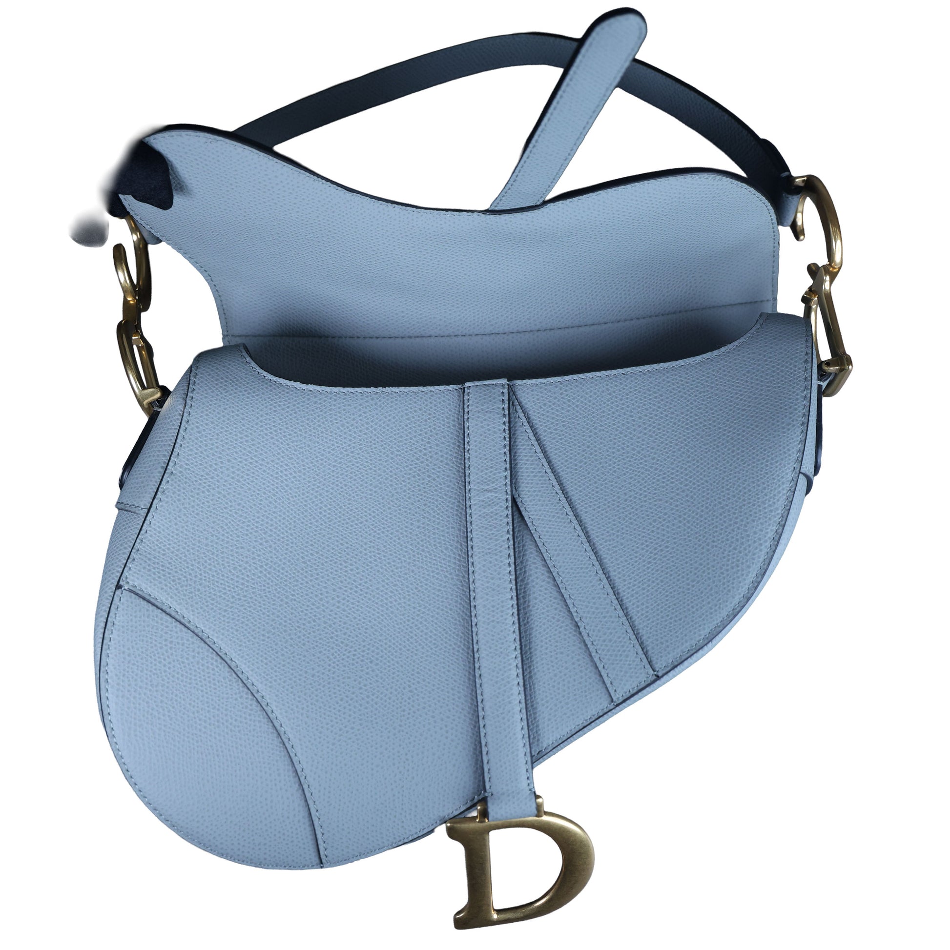 Preowned CHRISTIAN DIOR Saddle Bag Medium Leather Green | Luxe Again Maison