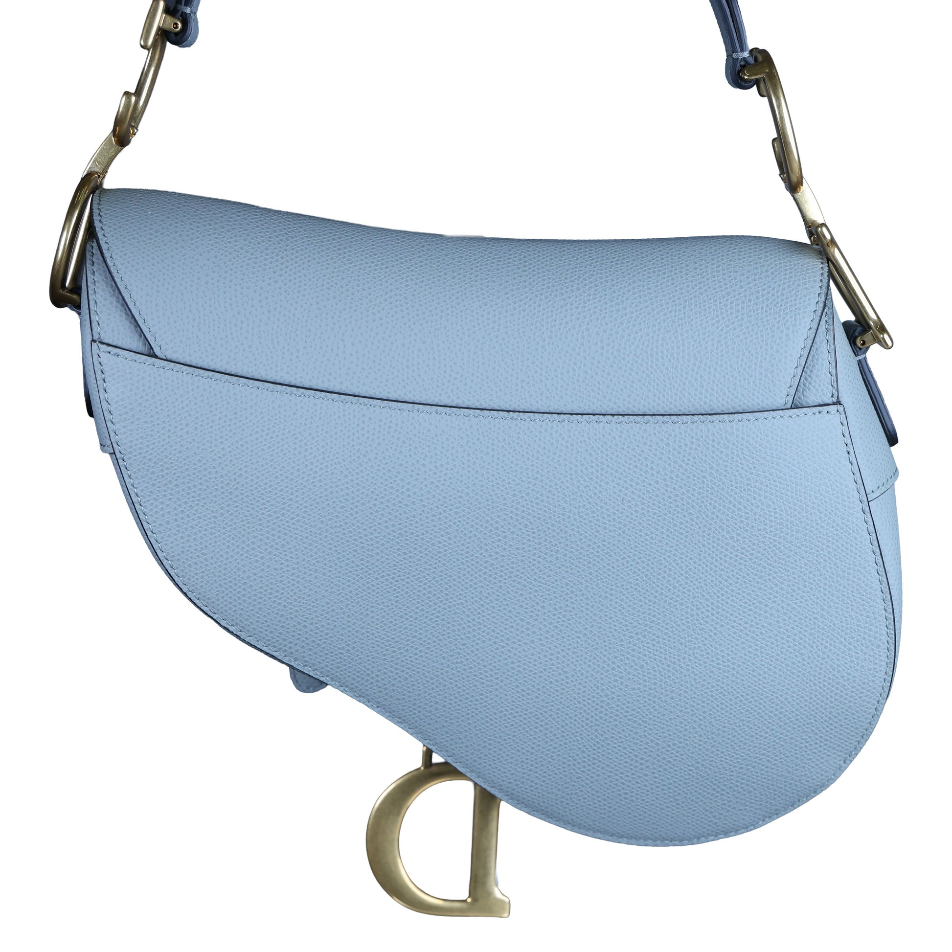 Preowned CHRISTIAN DIOR Saddle Bag Medium Leather Green | Luxe Again Maison