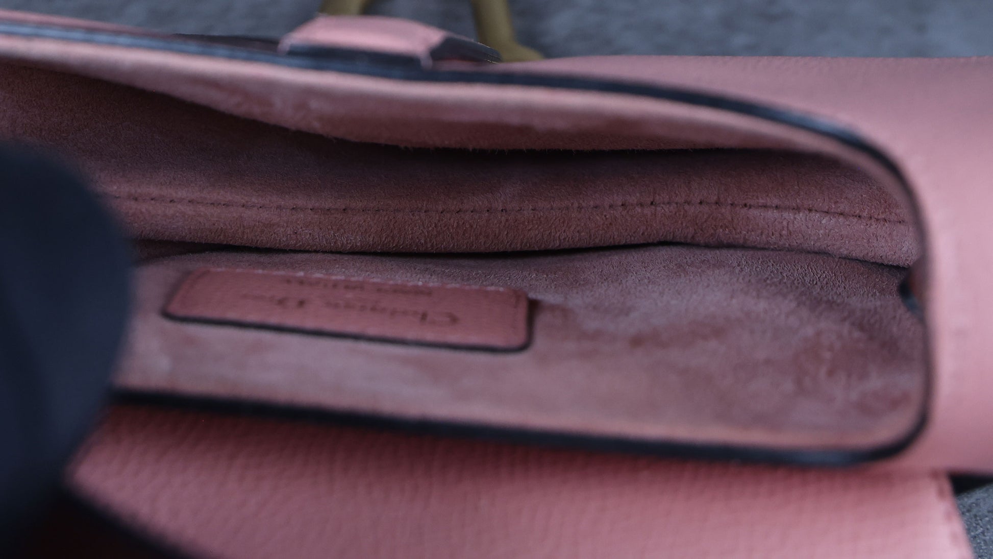 Preowned CHRISTIAN DIOR Saddle Bag Mini Leather Pink | Luxe Again Maison
