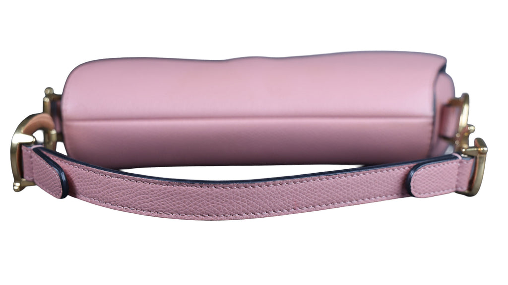 Preowned CHRISTIAN DIOR Saddle Bag Mini Leather Pink | Luxe Again Maison