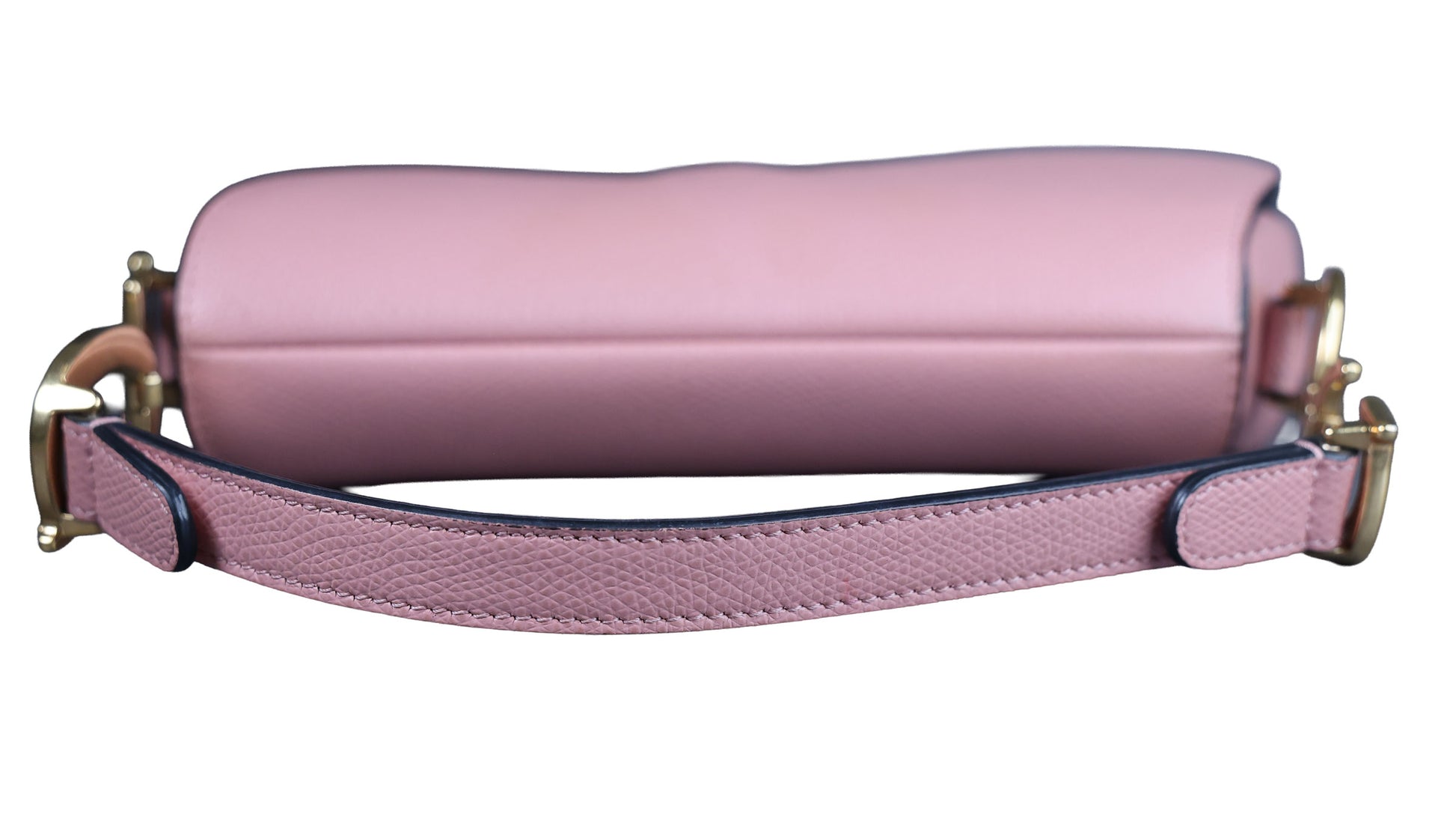 Preowned CHRISTIAN DIOR Saddle Bag Mini Leather Pink | Luxe Again Maison