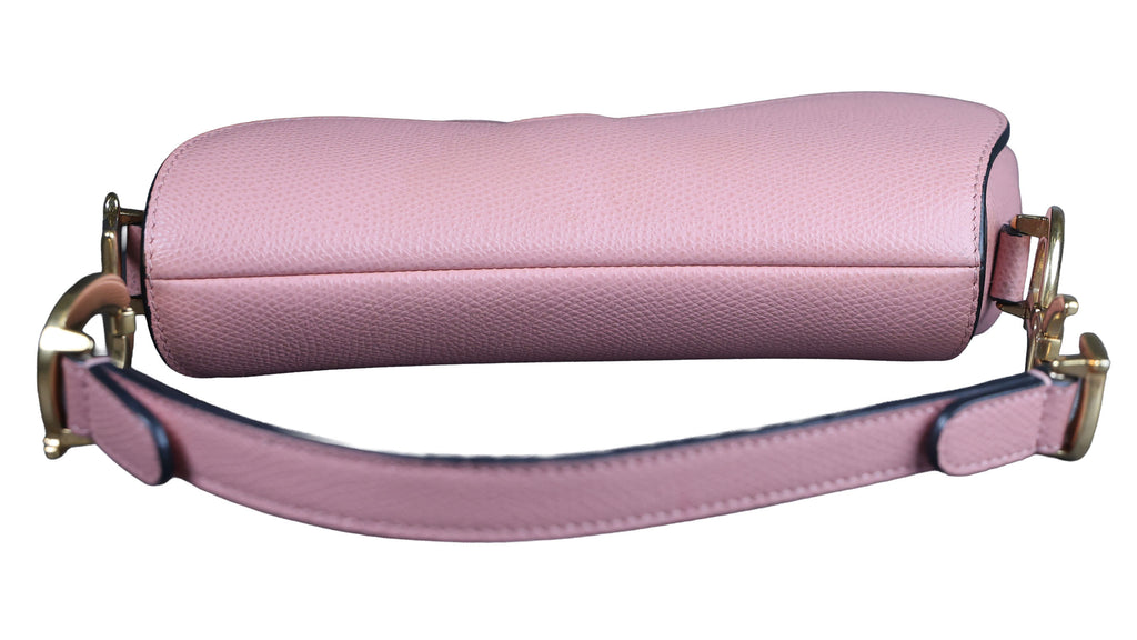 Preowned CHRISTIAN DIOR Saddle Bag Mini Leather Pink | Luxe Again Maison