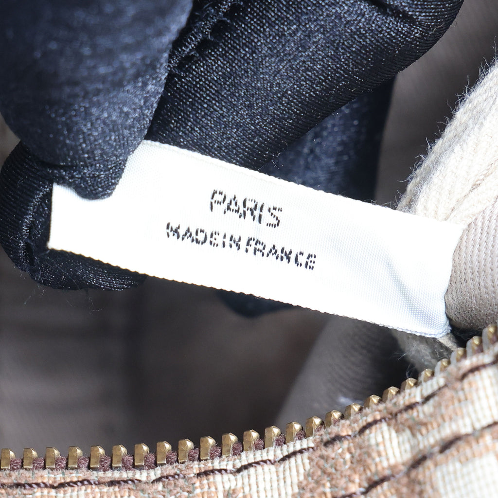 Preowned CHRISTIAN DIOR Vintage Trotter Boston Bag Brown | Luxe Again Maison