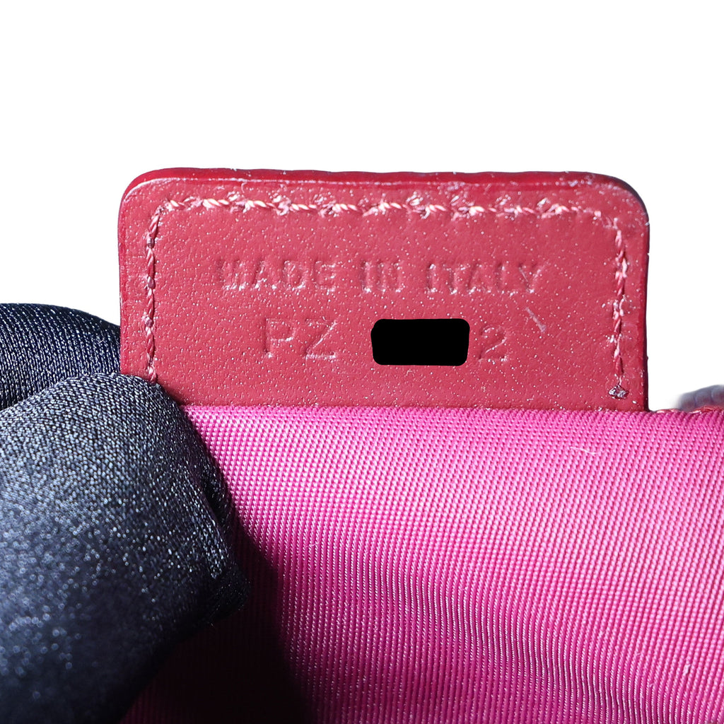 Preowned CHRISTIAN DIOR  Vintage Trotter Canvas x Leather Red Shoulder Bag | Luxe Again Mason