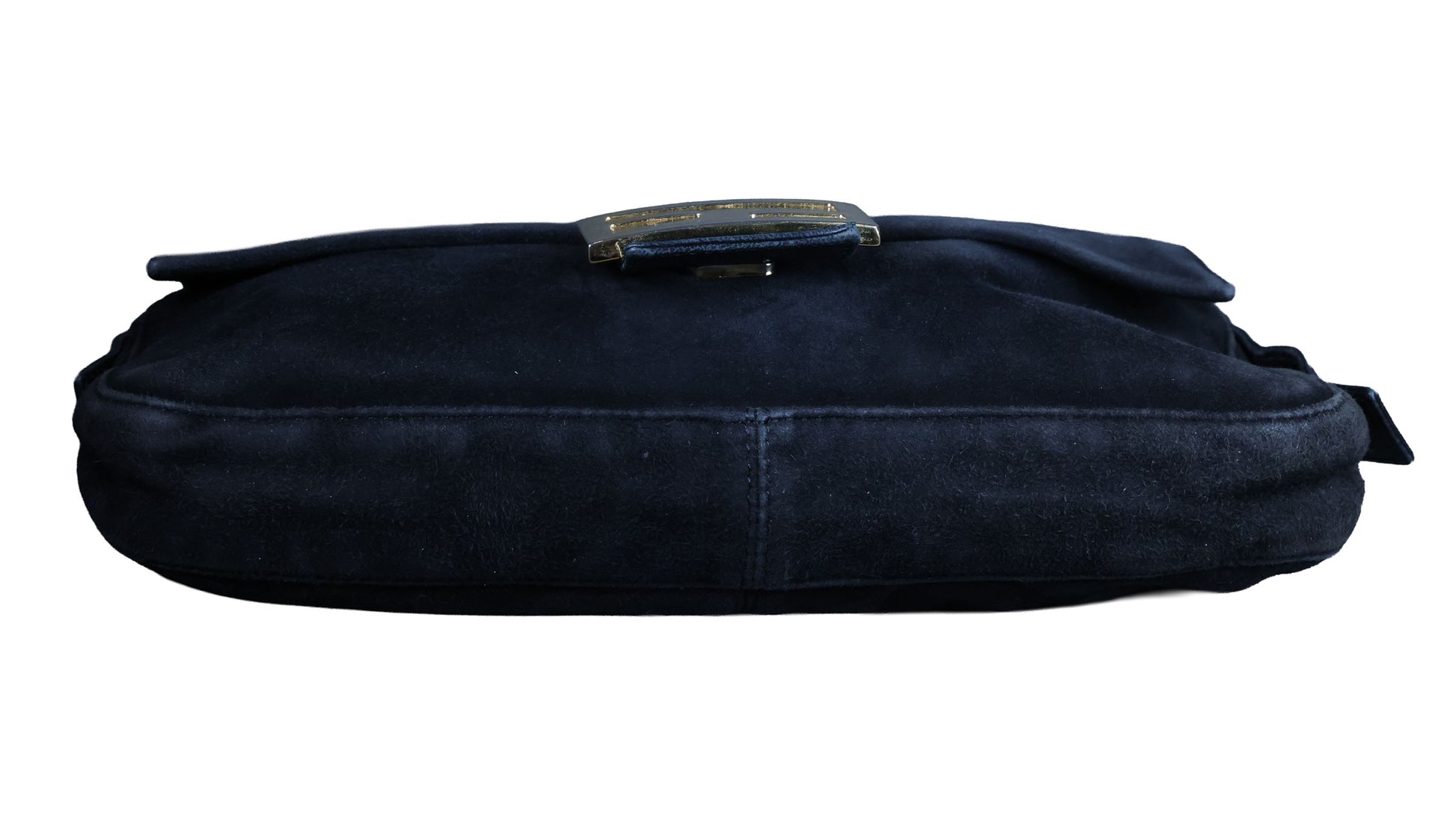 Preowned FENDI Baguette Suede x Leather Black Bag | Luxe Again Maison