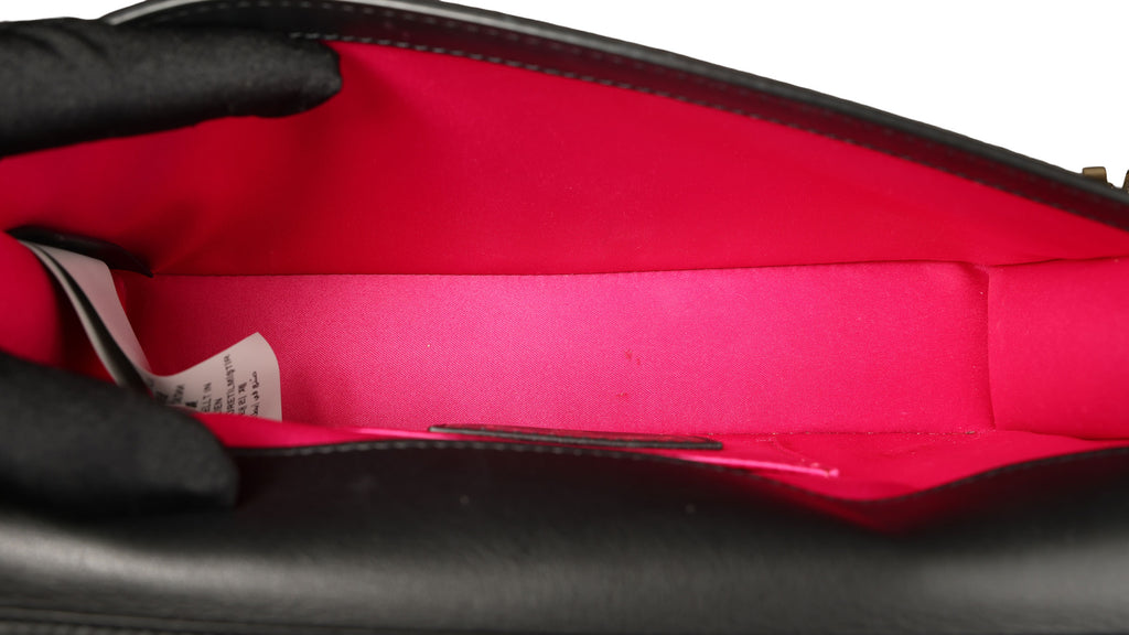 Preowned FENDI X VERSACE Fendace 'Safety Pin' Baguette Leather Black | Luxe Again Maison