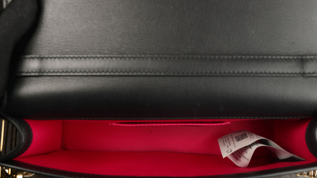 Preowned FENDI X VERSACE Fendace 'Safety Pin' Baguette Leather Black | Luxe Again Maison