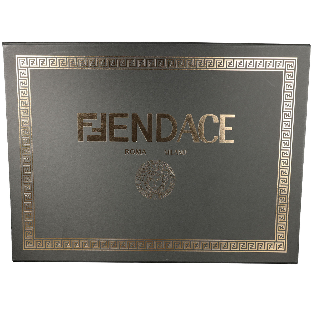 Preowned FENDI X VERSACE Fendace 'Safety Pin' Baguette Leather Black | Luxe Again Maison