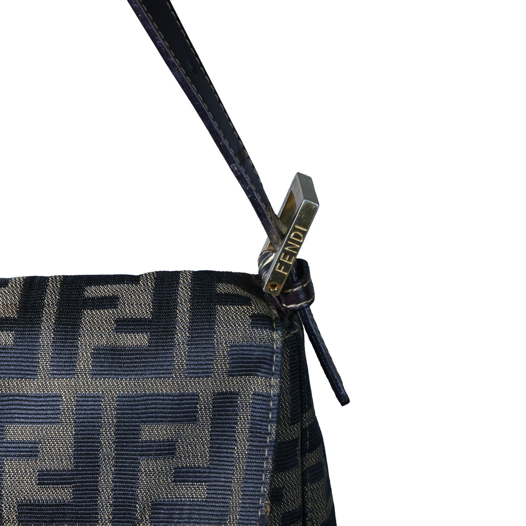 Preowned FENDI Zucca Classic Baguette Canvas x Leather Brown GHW | Luxe Again Masion