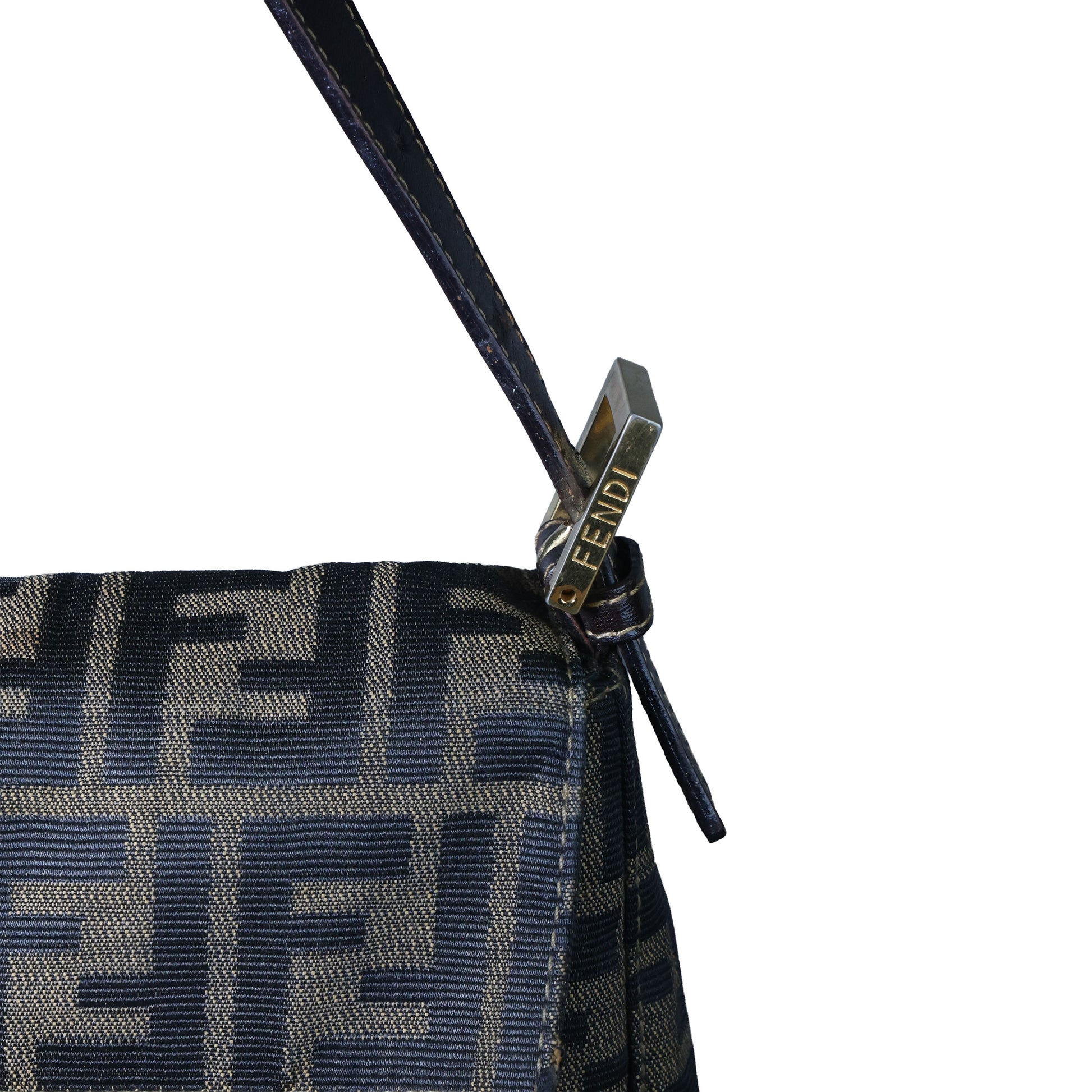 Preowned FENDI Zucca Classic Baguette Canvas x Leather Brown GHW | Luxe Again Masion