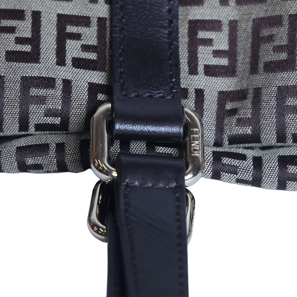 Preowned FENDI Zucchino Print Canvas x Leather Shopping Tote Bag 8BH215 | Luxe Again Maison