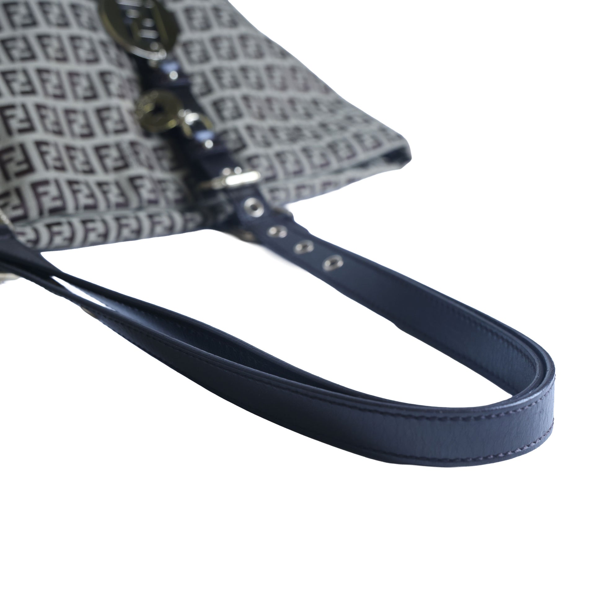 Preowned FENDI Zucchino Print Canvas x Leather Shopping Tote Bag 8BH215 | Luxe Again Maison