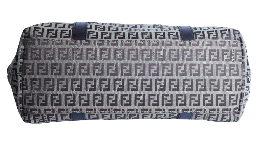 Preowned FENDI Zucchino Print Canvas x Leather Shopping Tote Bag 8BH215 | Luxe Again Maison