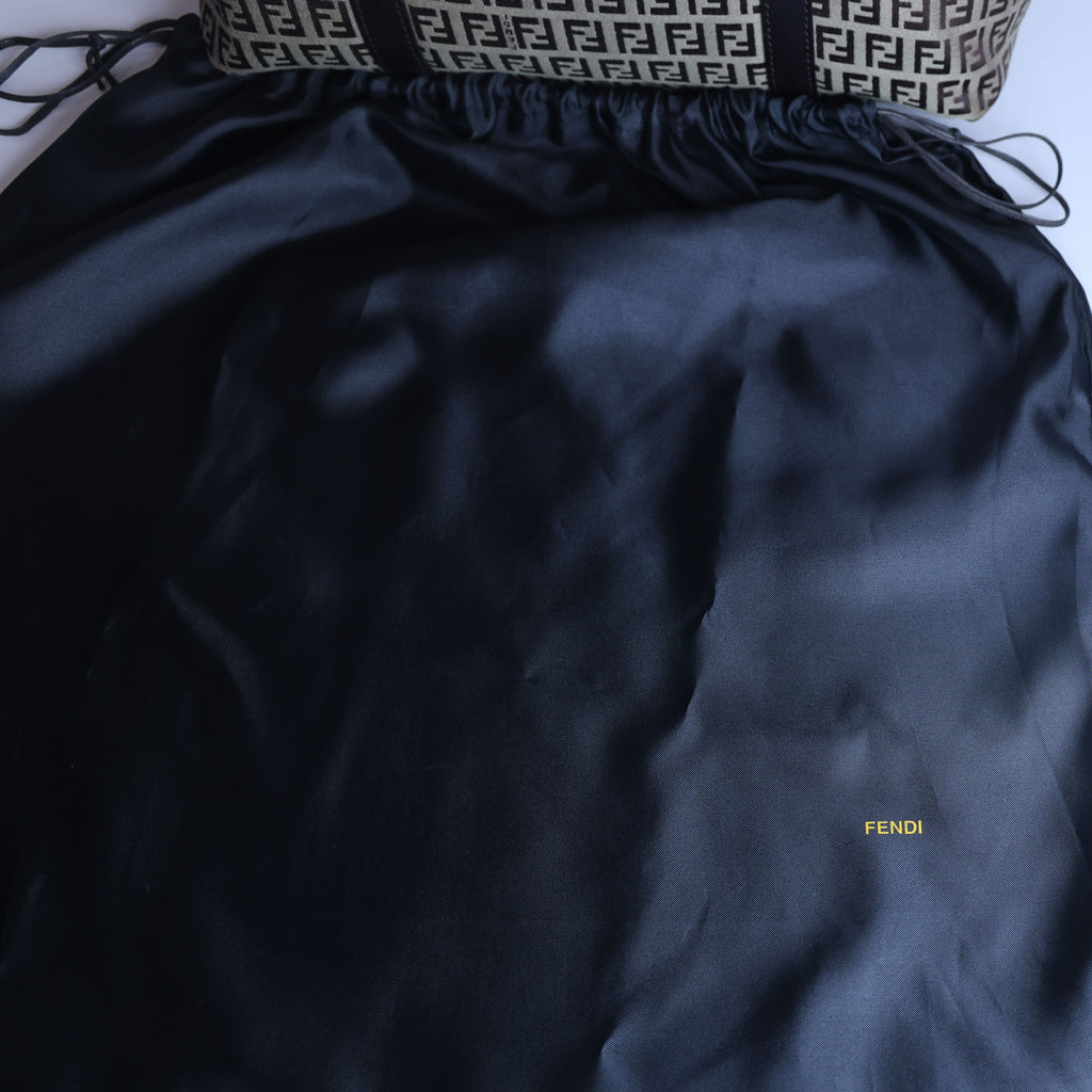 Preowned FENDI Zucchino Print Canvas x Leather Shopping Tote Bag 8BH215 | Luxe Again Maison