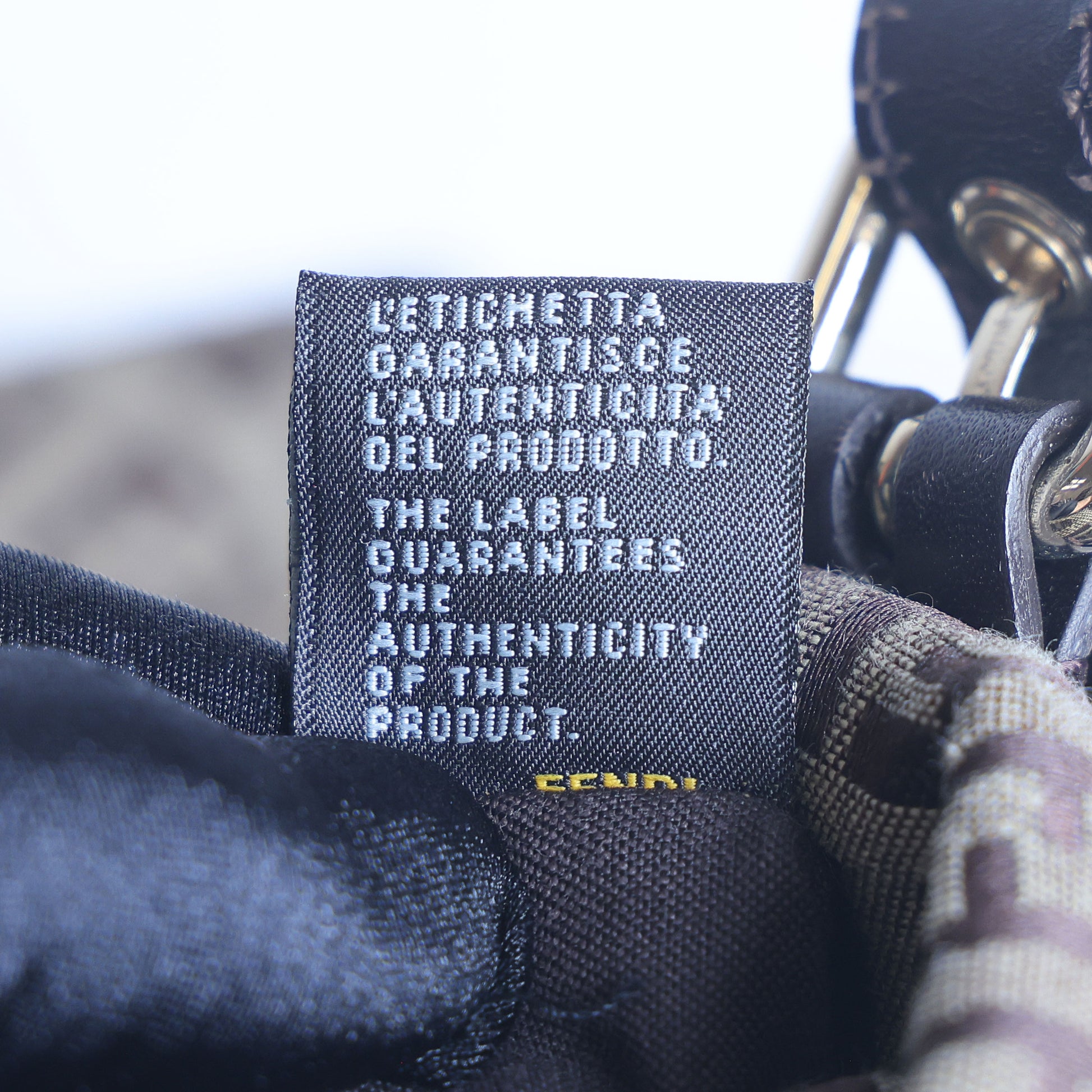 Preowned FENDI Zucchino Print Canvas x Leather Shopping Tote Bag 8BH215 | Luxe Again Maison