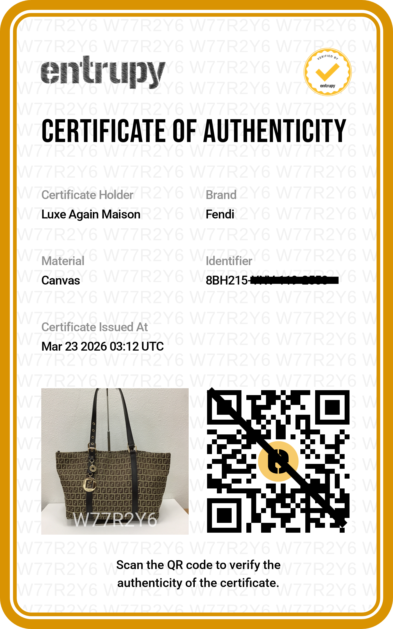 Preowned FENDI Zucchino Print Canvas x Leather Shopping Tote Bag 8BH215 | Luxe Again Maison