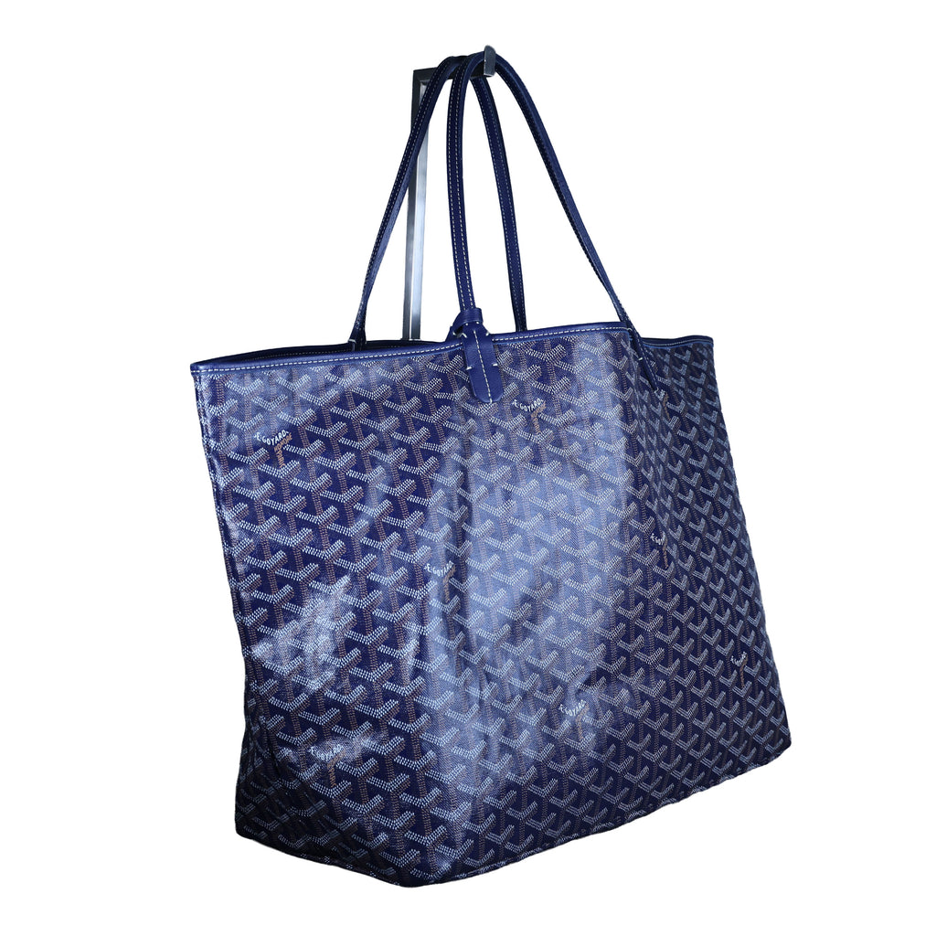 Preowned GOYARD St Louis GM Tote Blue | Luxe Again Maison